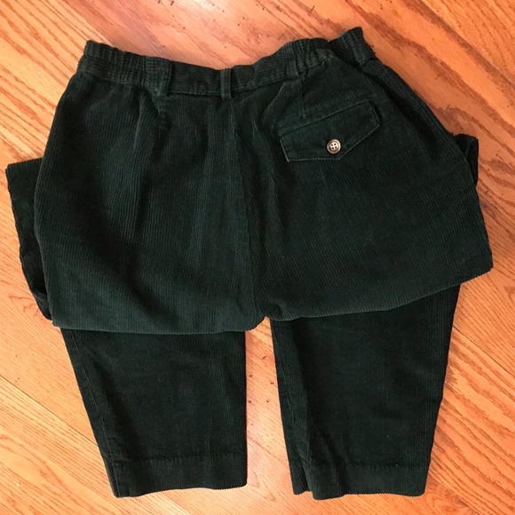 EUC Talbots Wide Wale Corduroy, Green - Picture 2 of 2